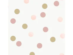 Vliestapete Superfresco Easy Punkte Rosa-Gold