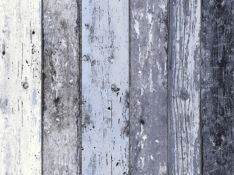 Vliestapete Surfing & Sailing Holz Blau FSC®