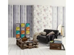 Vliestapete Surfing & Sailing Holz Blau FSC®