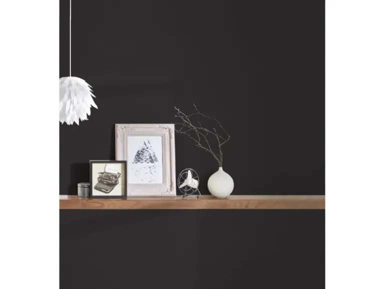 Vliestapete Trendwall 2 Uni Schwarz FSC®