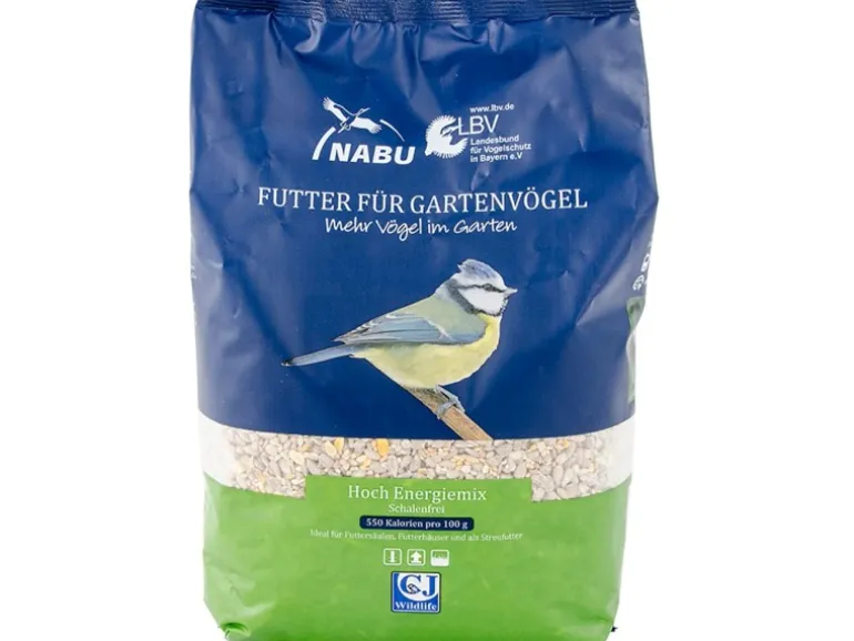 Vogelfutter Hoch Energiemix schalenfrei 2 kg