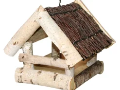 Vogelfutterhäuschen Reisigdach 19 cm x 19 cm