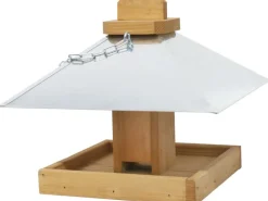 Vogelhaus aus Pinie Zinkdach 26 cm x 24 cm