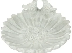 Vogeltränke 10,5 cm x 25 cm x 25 cm Zementgrau