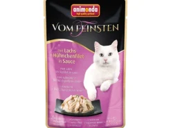 Vom Feinsten Katzen-Nassfutter in Sauce Lachs und Huhn 50 g