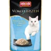 Vom Feinsten Katzen-Nassfutter in Sauce Huhn und Thunfisch 50 g