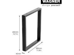 Wagner Designrahmen 400 mm x 300 mm Schwarz
