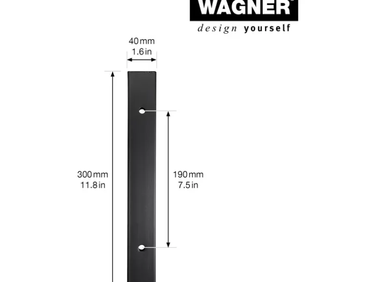 Wagner Designrahmen 400 mm x 300 mm Schwarz