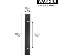 Wagner Designrahmen 710 mm x 300 mm Schwarz