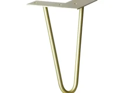 Wagner Möbelbein Hairpin Länge 200 mm Pearl Gold