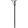 Wagner Möbelbein Hairpin Leg Retro 12 cm x 12 cm x 71 cm Stahl Schwarz