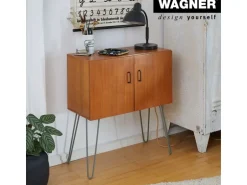 Wagner Möbelbein Hairpin Länge 400 mm Moss Grey