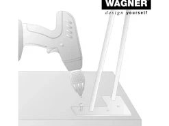 Wagner Möbelbein Hairpin Länge 200 mm Light Grey