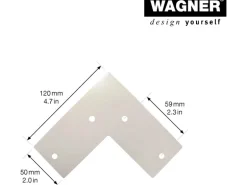 Wagner Möbelbein Hairpin Länge 200 mm Light Grey