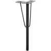 Wagner Möbelbein Hairpin Leg Retro 12 cm x 12 cm x 40 cm Stahl Schwarz