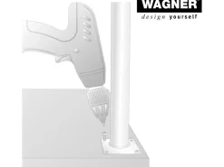 Wagner Möbelbein Telescope Ø 3 cm Justierbar 60 cm - 90 cm Edelstahl-Optik