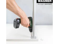 Wagner Möbelbein Telescope Ø 3 cm Justierbar 60 cm - 90 cm Edelstahl-Optik