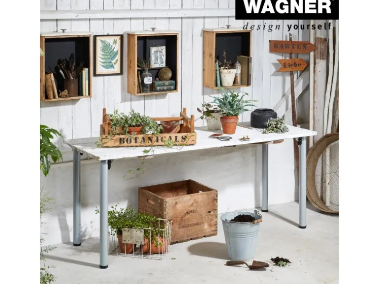 Wagner Möbelbein Telescope Ø 5 cm Justierbar 60 cm - 90 cm Alu