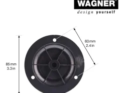 Wagner Möbelfuß Ø 5 cm Justierbar 8 cm - 10,5 cm Lichtgrau