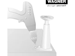 Wagner Möbelfuß 10 cm Schwarz