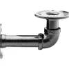 Wagner Regalträger Industrial Pipe Ø 3,25 cm x 12 cm Schwarz