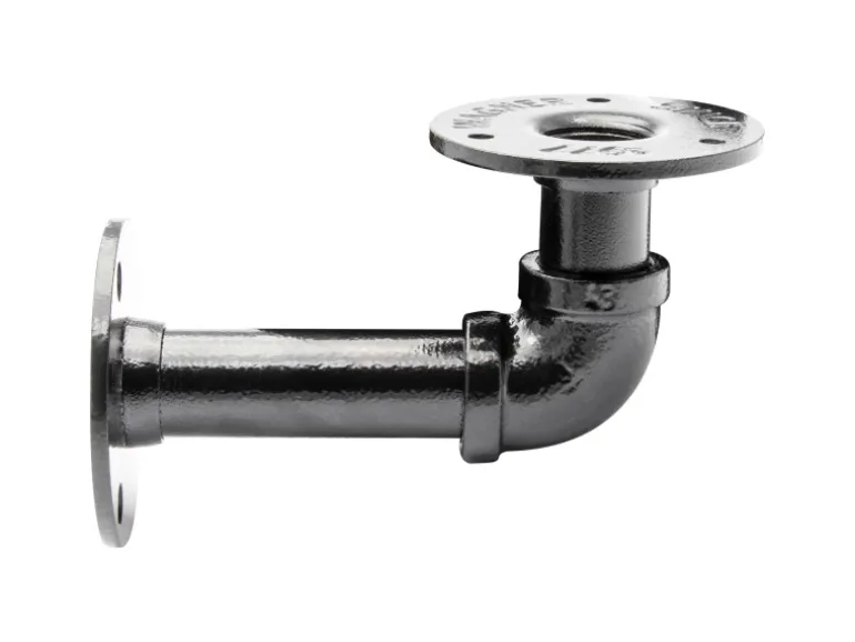Wagner Regalträger Industrial Pipe Ø 3,25 cm x 12 cm Schwarz