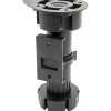 Wagner Sockelverstellfuß Justierbar L 115-185 mm Schwarz 4 Stück