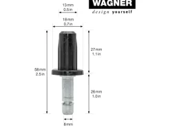 Wagner Stift & Einschlaghülse 13 mm SV Verpackung 70 % 2 Stück