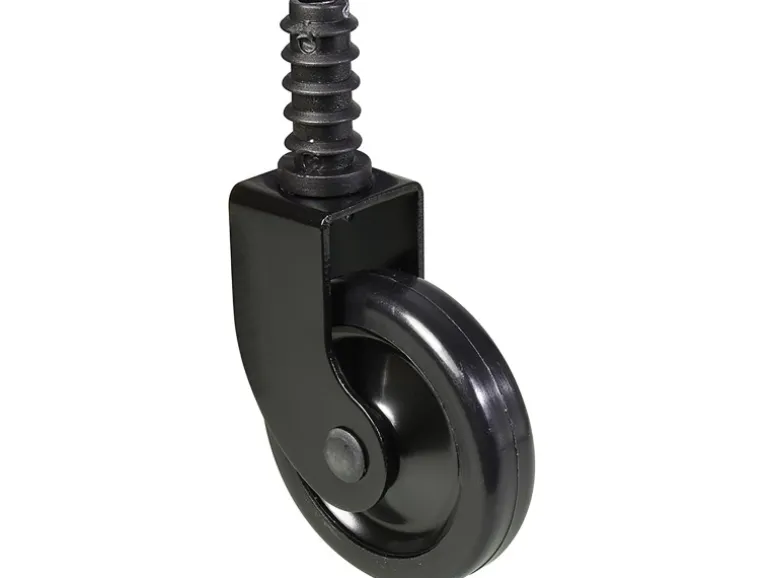 Wagner Teewagenrolle mit Stift + Hülse Tragkraft 25 kg Schwarz Ø 50 mm