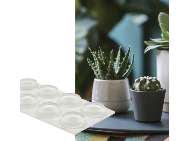 Wagner Topffüße Set Selbstklebend Transparent Ø 13 mm