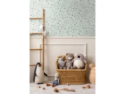 Walls4You Tapete Terrazzo-Motiv Mintgrün 0,53 x 10,05 m 935315