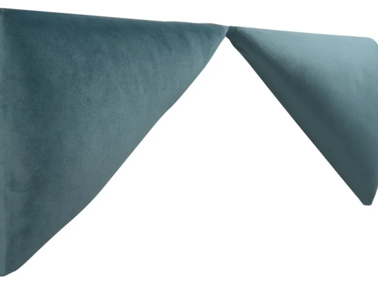 Wandkissen Dreieck 15 cm x 30 cm Petrol Samt