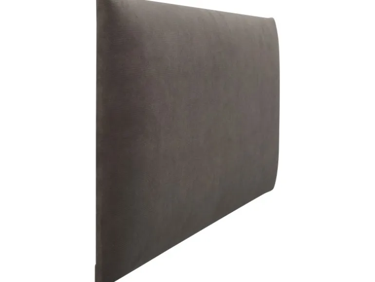Wandkissen Rechteck 60 cm x 30 cm Dunkelgrau Samt