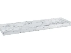 Wandregal Carlton 60 cm x 24 cm x 3,8 cm Marmor Weiß