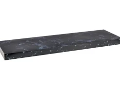 Wandregal Carlton 80 cm x 24 cm x 3,8 cm Marmor Schwarz