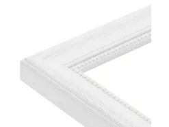 WANDStyle Bilderrahmen H390 aus Massivholz in Weiß gemasert 40 x 60 cm im Stil Landhaus