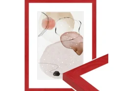 WANDStyle Bilderrahmen H300 aus Massivholz in Rot 40 x 50 cm im Stil Modern