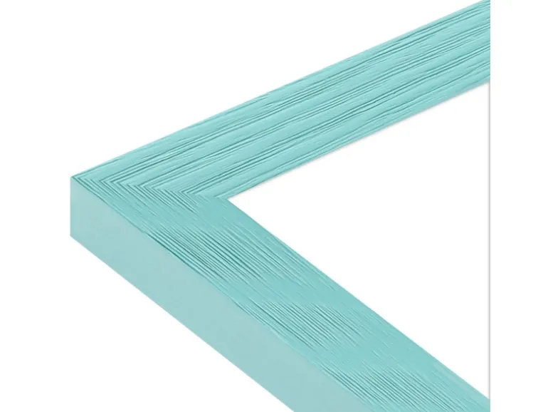 WANDStyle Bilderrahmen H300 aus Massivholz in Türkis 13 x 18 cm im Stil Modern
