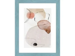 WANDStyle Bilderrahmen H750 aus Massivholz in Blau 40 x 60 cm im Stil Landhaus