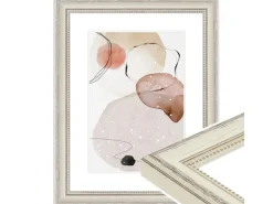 WANDStyle Bilderrahmen H390 aus Massivholz in Creme 40 x 60 cm im Stil Landhaus