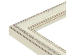WANDStyle Bilderrahmen H390 aus Massivholz in Creme 40 x 60 cm im Stil Landhaus