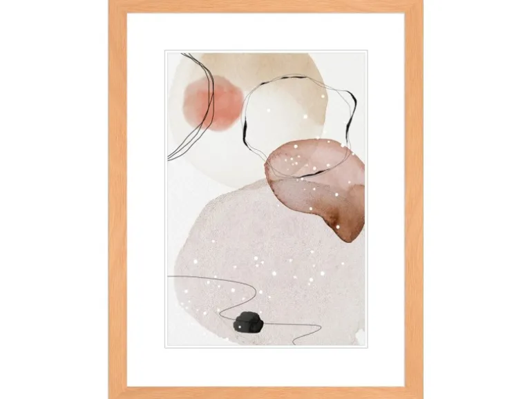 WANDStyle Bilderrahmen H300 aus Massivholz in Apricot 29,7 x 42 cm im Stil Modern
