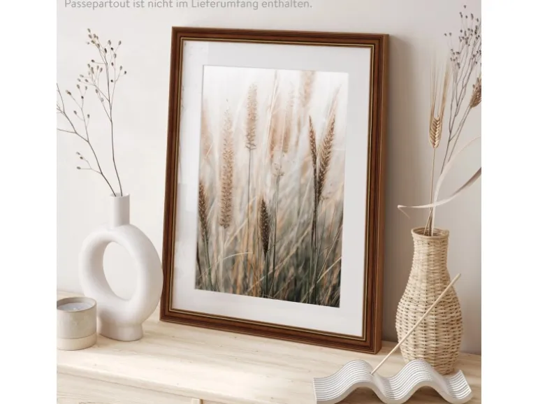 WANDStyle Bilderrahmen H182 aus Massivholz in Braun 40 x 60 cm im Stil Antik