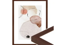 WANDStyle Bilderrahmen H950 aus Massivholz in Nussbaum-Optik 40 x 50 cm im Stil Modern