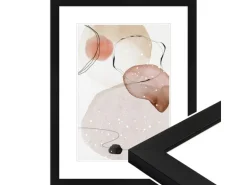 WANDStyle Bilderrahmen H430 aus Massivholz in Schwarz 40 x 60 cm im Stil Klassisch
