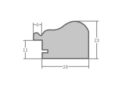 WANDStyle Bilderrahmen H390 aus Massivholz in Braun 18 x 24 cm im Stil Landhaus