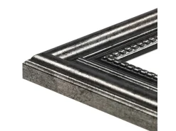 WANDStyle Bilderrahmen H450 aus Massivholz in Metall-Optik 30 x 40 cm im Stil Antik