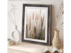 WANDStyle Bilderrahmen H450 aus Massivholz in Metall-Optik 30 x 40 cm im Stil Antik
