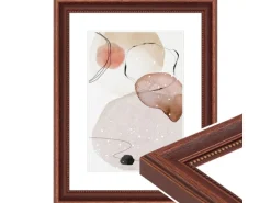 WANDStyle Bilderrahmen H390 aus Massivholz in Braun 40 x 50 cm im Stil Landhaus