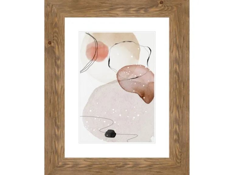 WANDStyle Bilderrahmen H780 aus Massivholz in Eiche-Optik 21 x 29,7 cm im Stil Modern